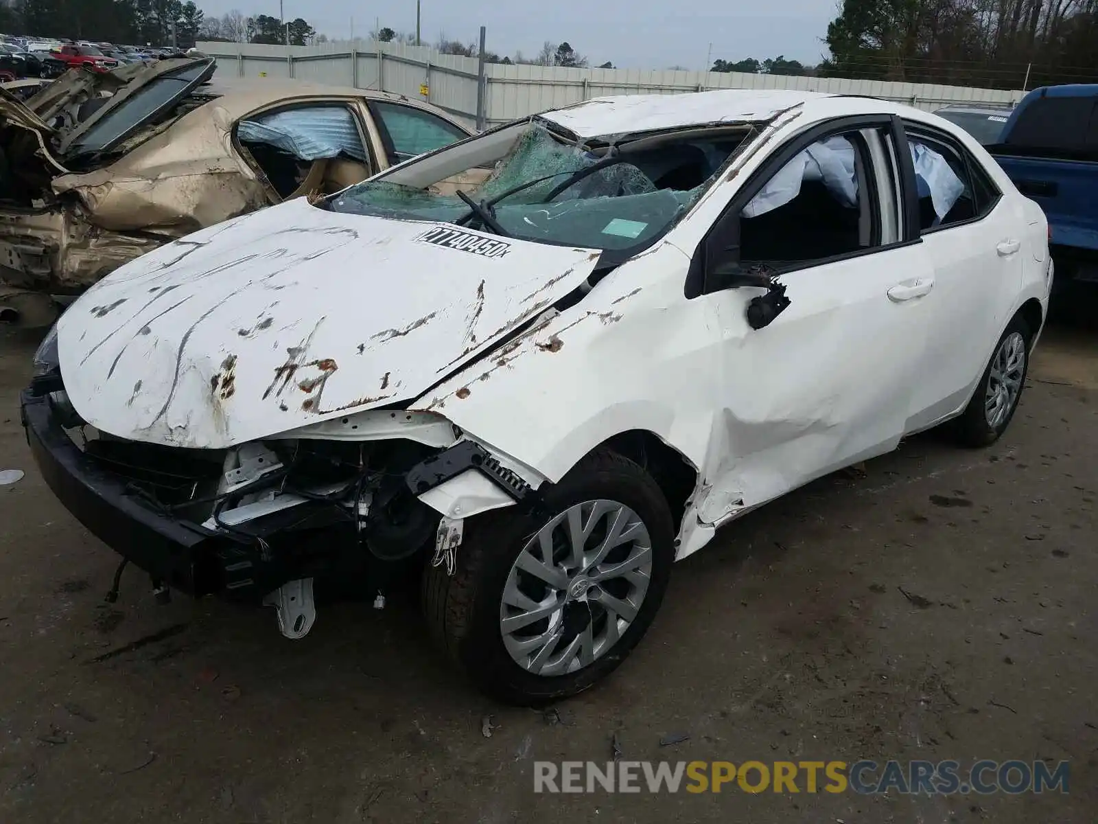 2 Photograph of a damaged car 5YFBURHE3KP911725 TOYOTA COROLLA 2019