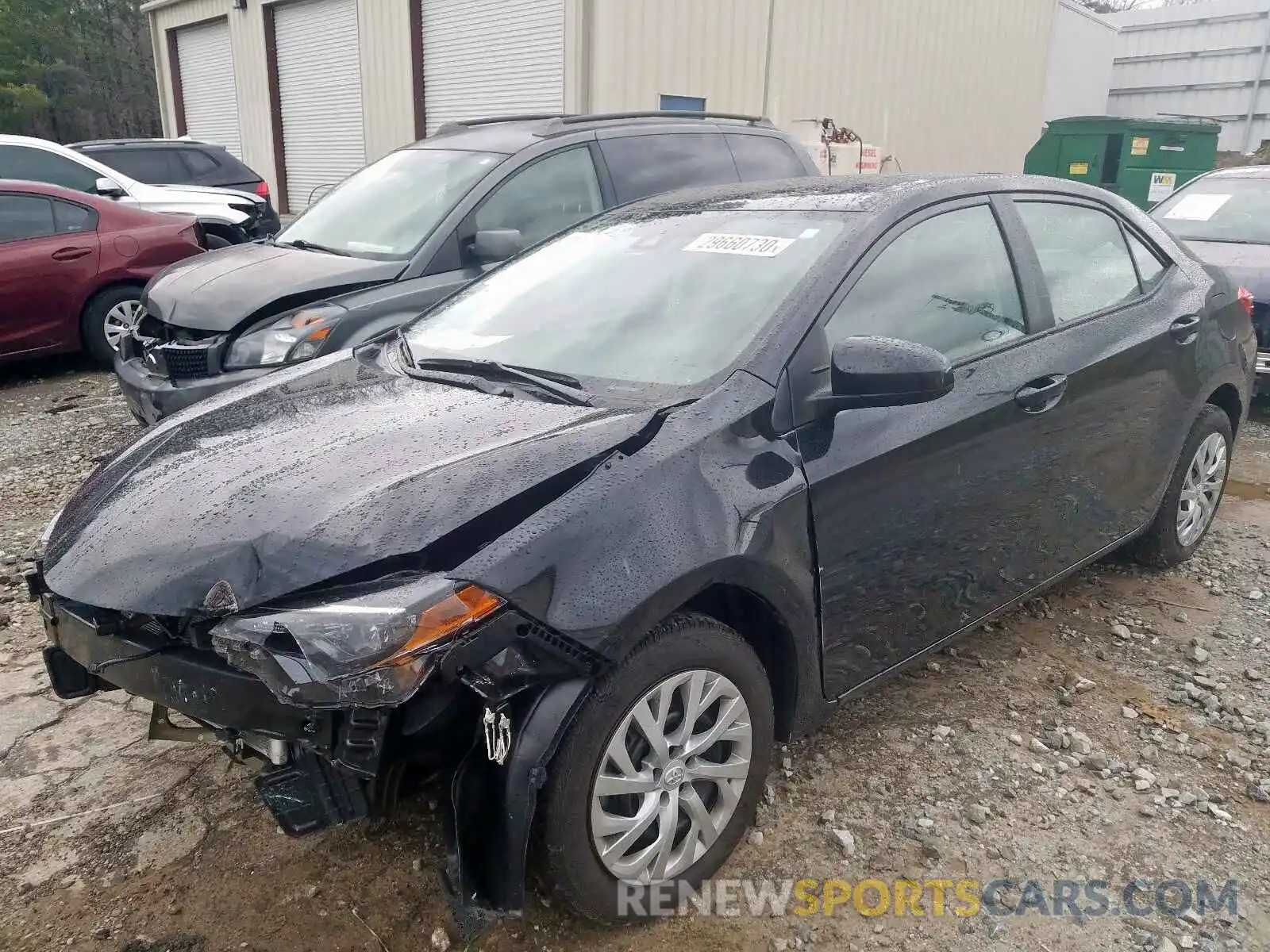 2 Photograph of a damaged car 5YFBURHE3KP911837 TOYOTA COROLLA 2019