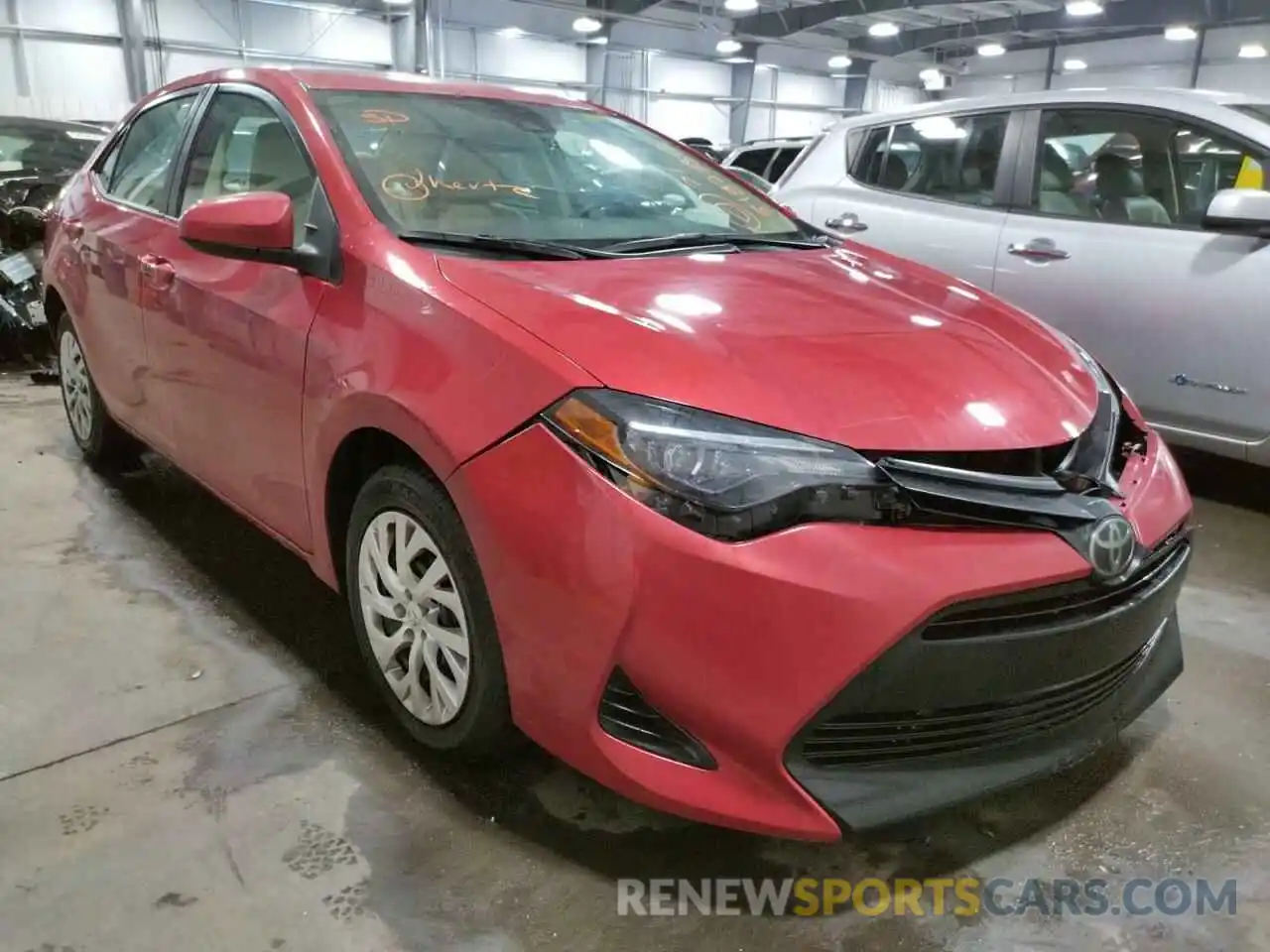 1 Photograph of a damaged car 5YFBURHE3KP911921 TOYOTA COROLLA 2019