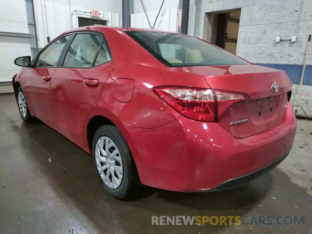 3 Photograph of a damaged car 5YFBURHE3KP911921 TOYOTA COROLLA 2019