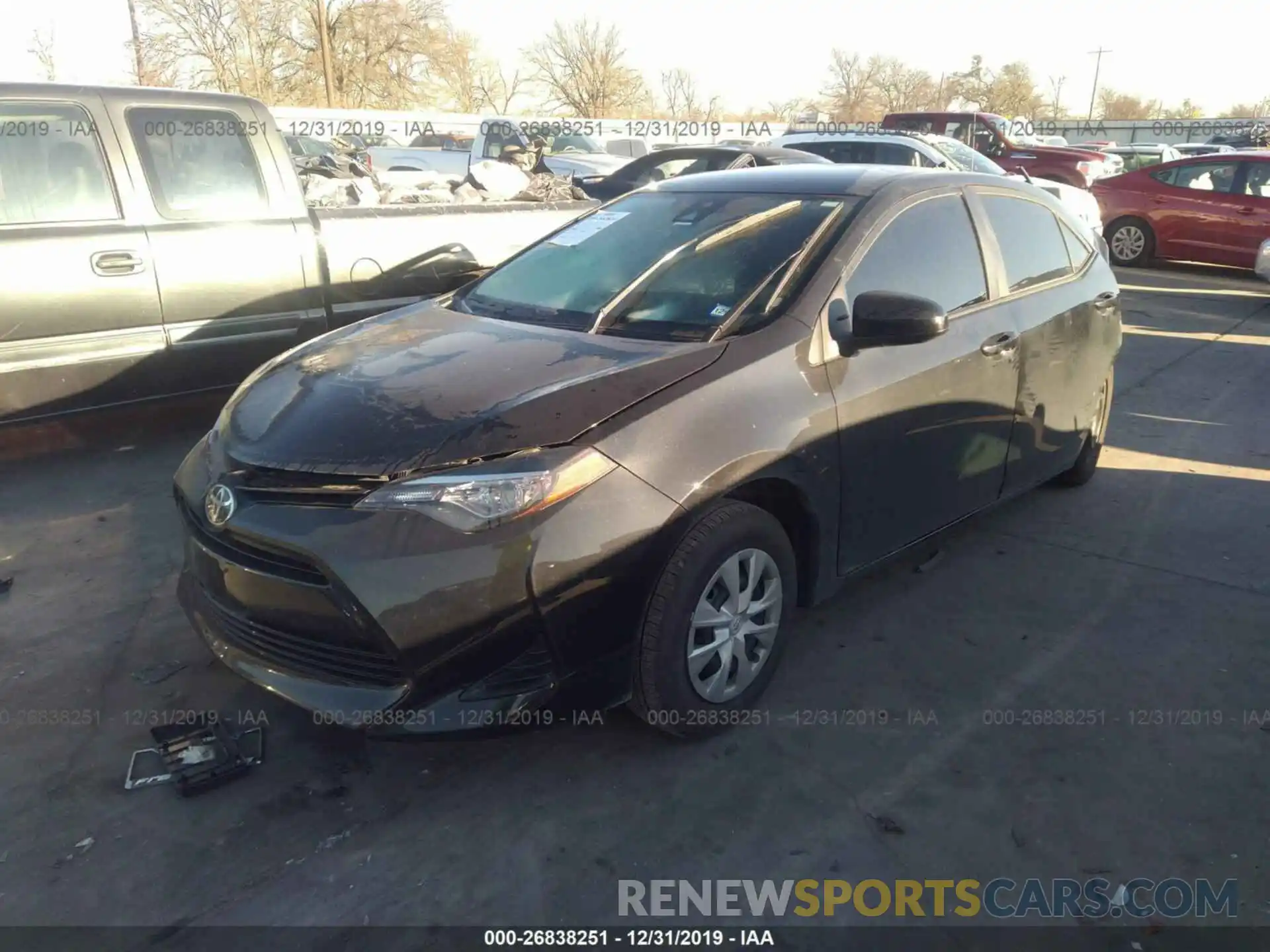 2 Photograph of a damaged car 5YFBURHE3KP911983 TOYOTA COROLLA 2019