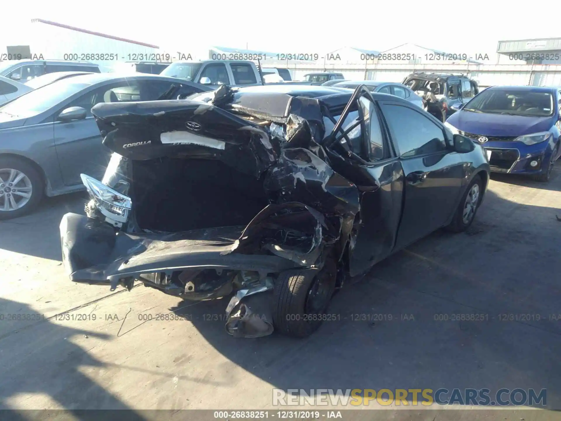 4 Photograph of a damaged car 5YFBURHE3KP911983 TOYOTA COROLLA 2019