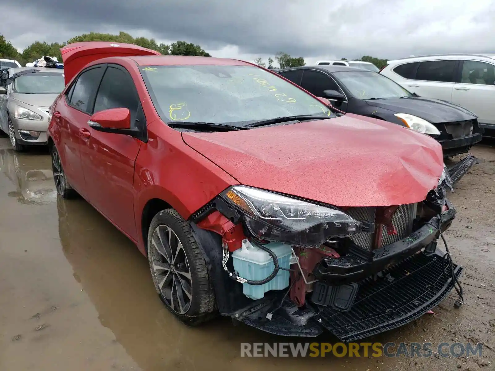 1 Photograph of a damaged car 5YFBURHE3KP912082 TOYOTA COROLLA 2019