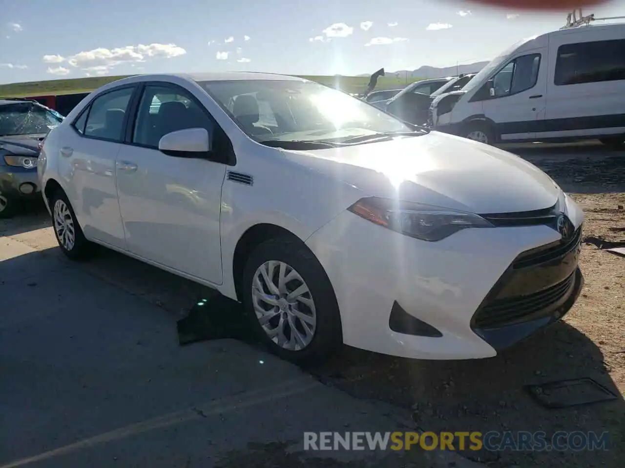 1 Photograph of a damaged car 5YFBURHE3KP912244 TOYOTA COROLLA 2019