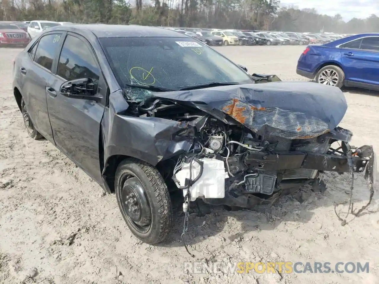 1 Photograph of a damaged car 5YFBURHE3KP912406 TOYOTA COROLLA 2019