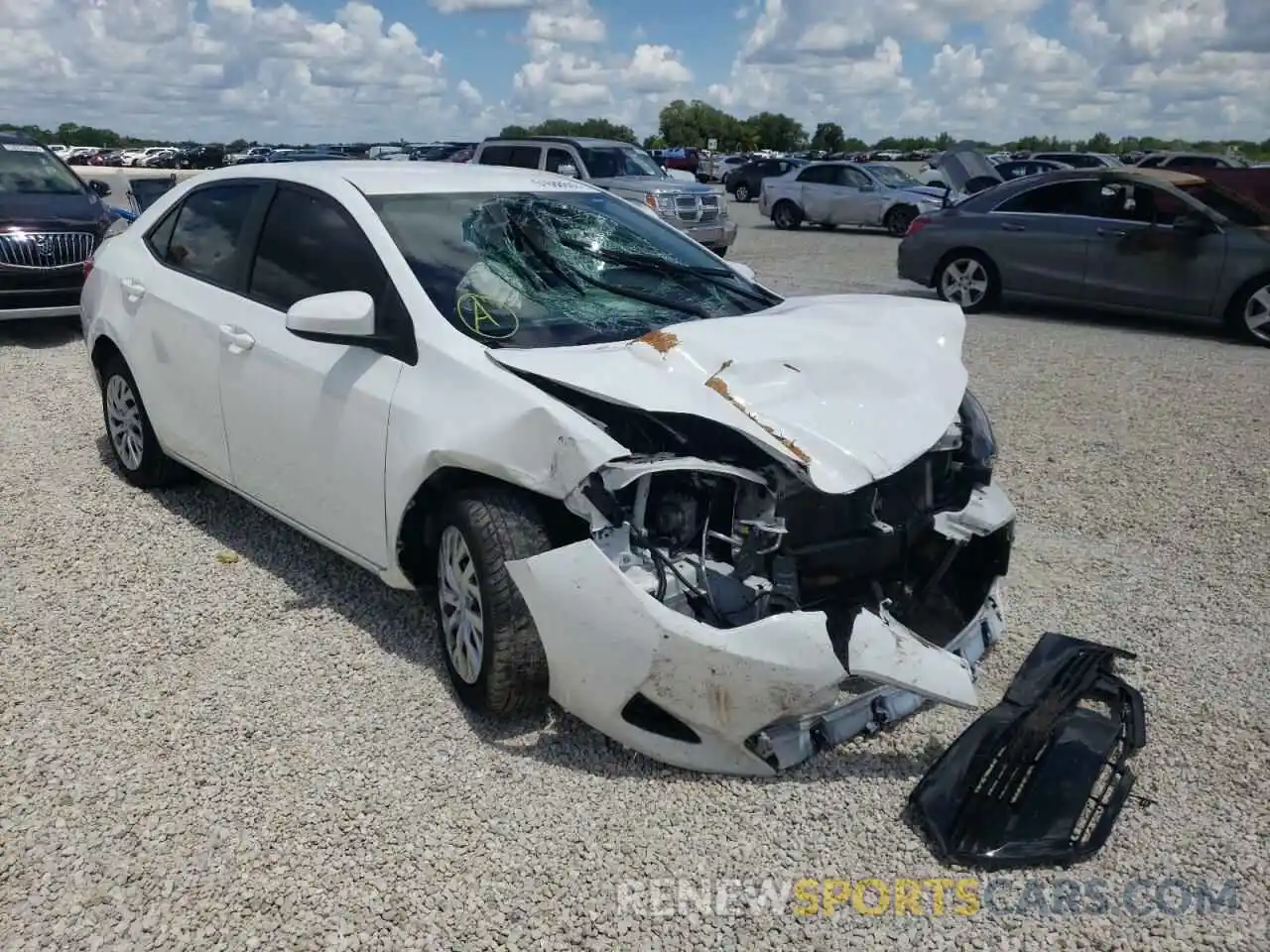 1 Photograph of a damaged car 5YFBURHE3KP912616 TOYOTA COROLLA 2019