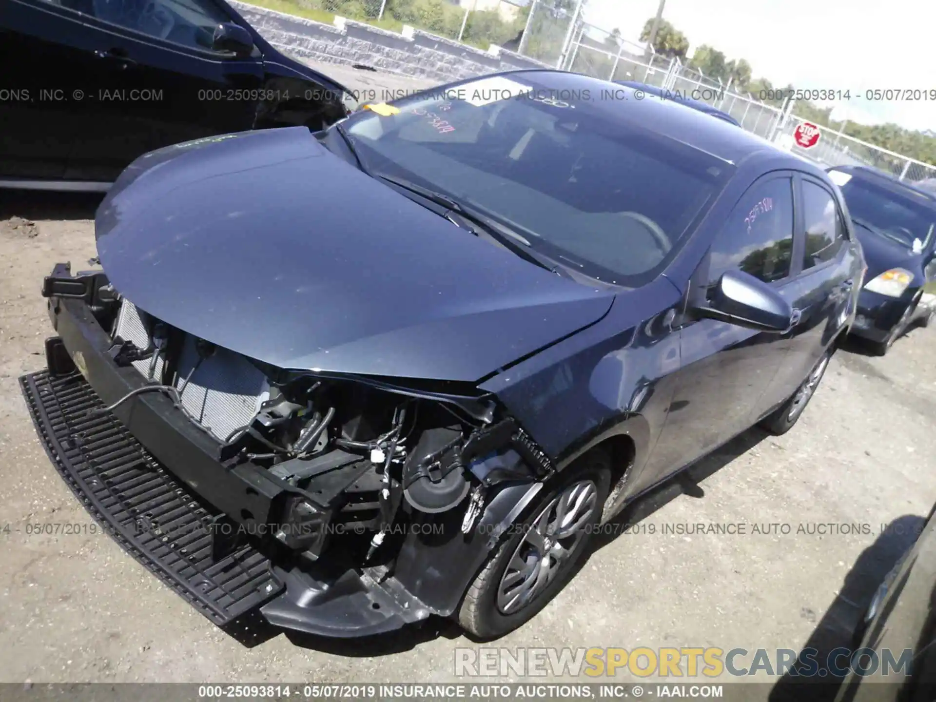 2 Photograph of a damaged car 5YFBURHE3KP913247 TOYOTA COROLLA 2019