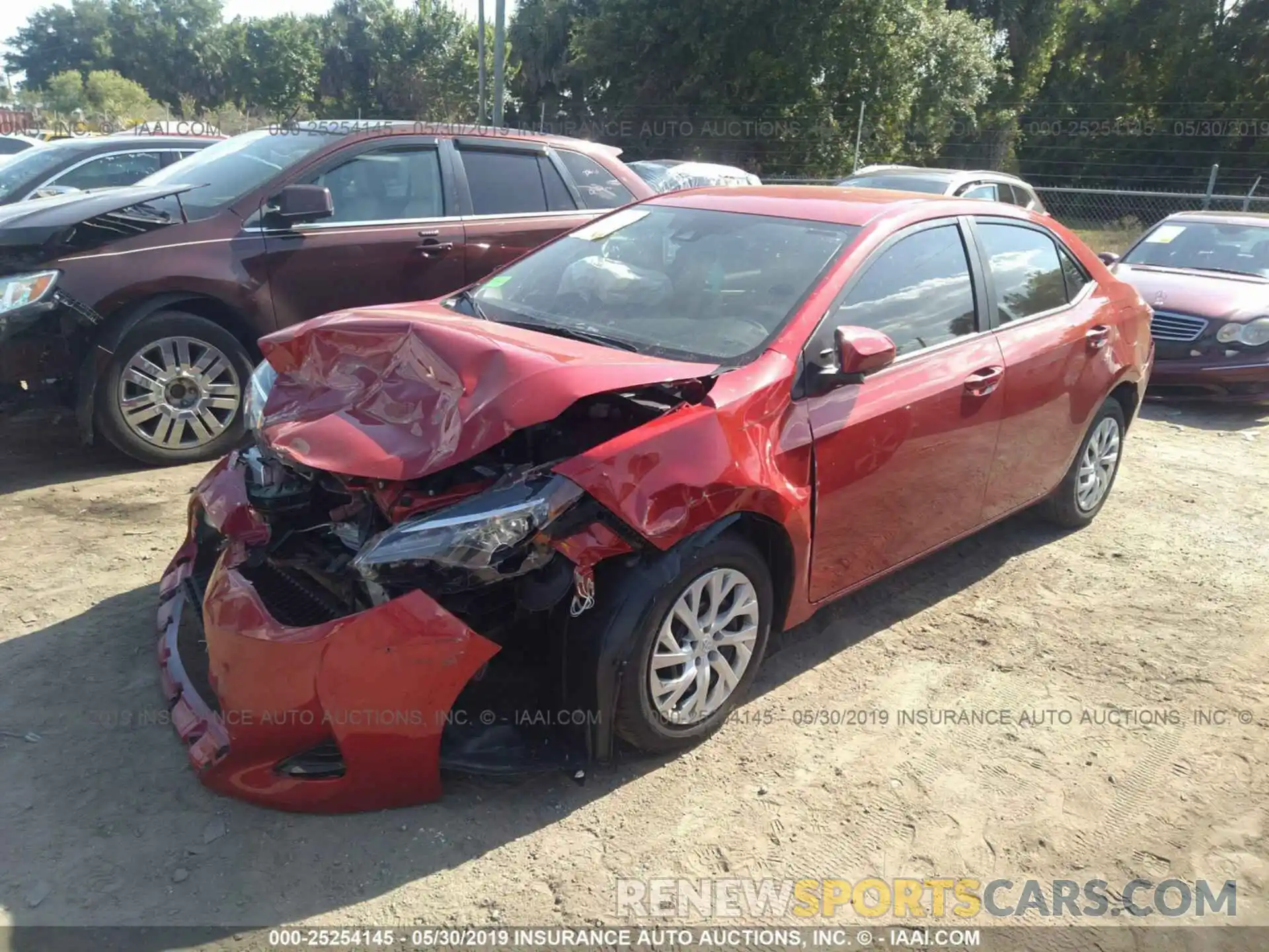2 Photograph of a damaged car 5YFBURHE3KP913376 TOYOTA COROLLA 2019