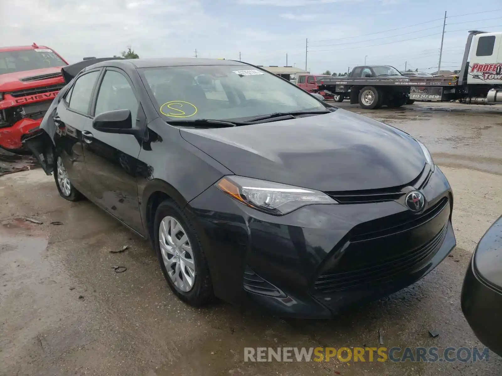 1 Photograph of a damaged car 5YFBURHE3KP913393 TOYOTA COROLLA 2019