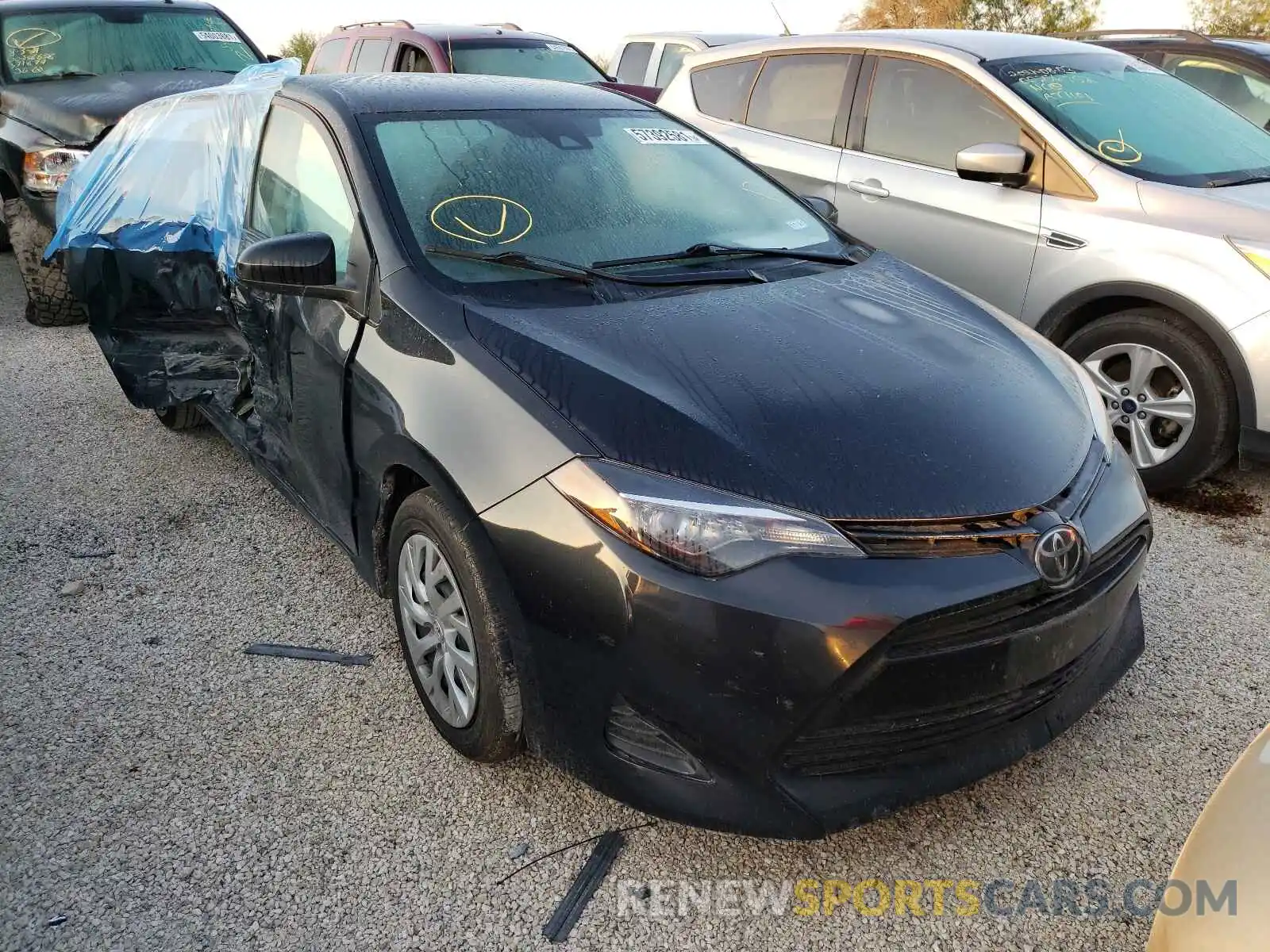 1 Photograph of a damaged car 5YFBURHE3KP913586 TOYOTA COROLLA 2019