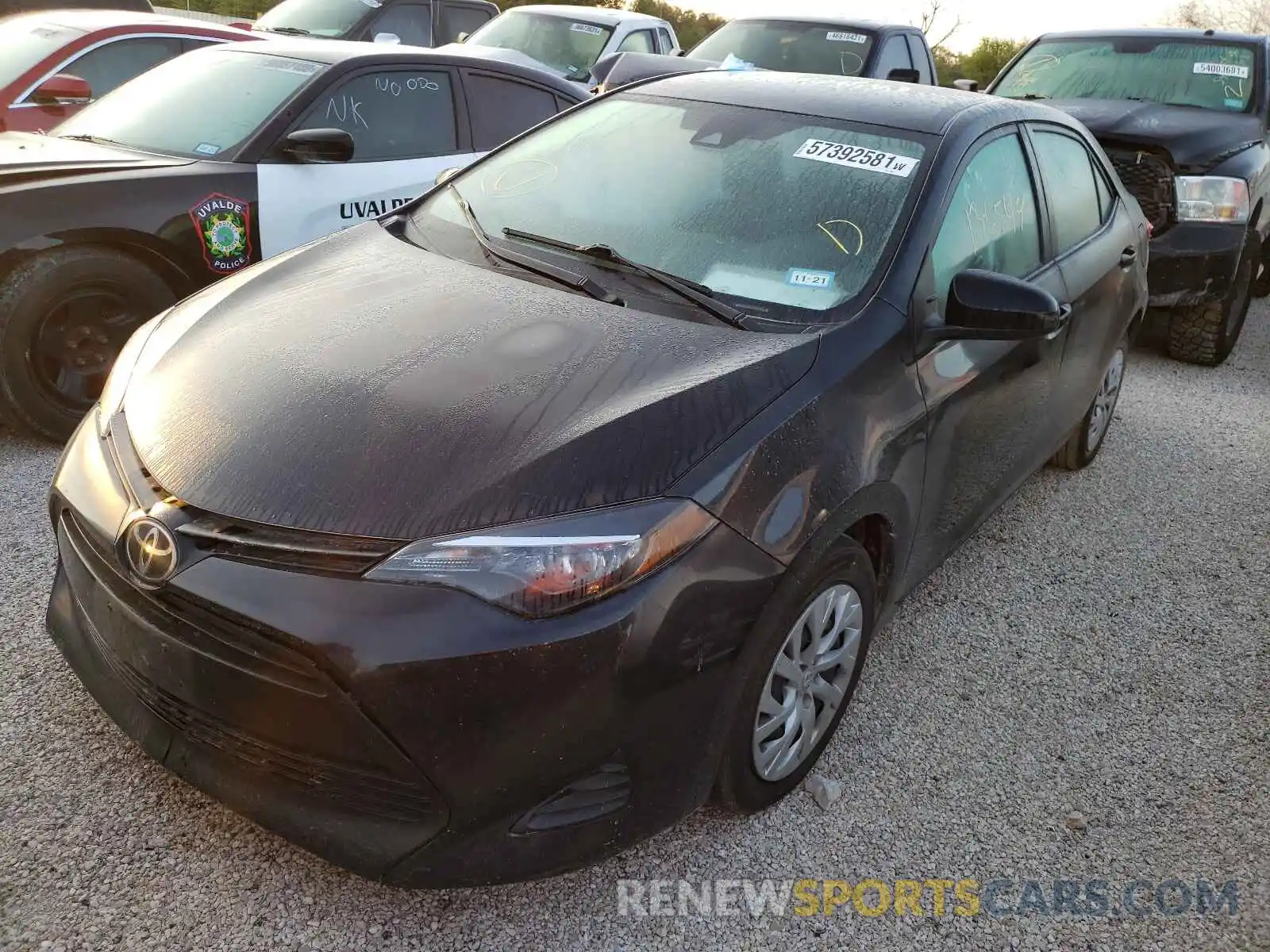 2 Photograph of a damaged car 5YFBURHE3KP913586 TOYOTA COROLLA 2019