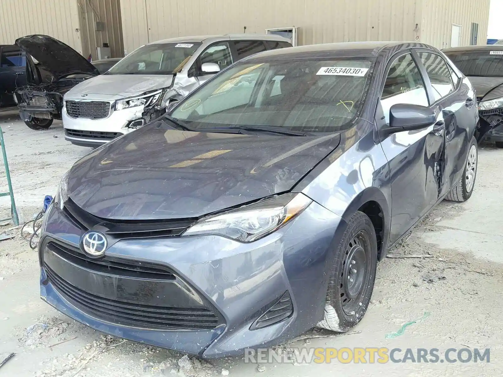 2 Photograph of a damaged car 5YFBURHE3KP913636 TOYOTA COROLLA 2019