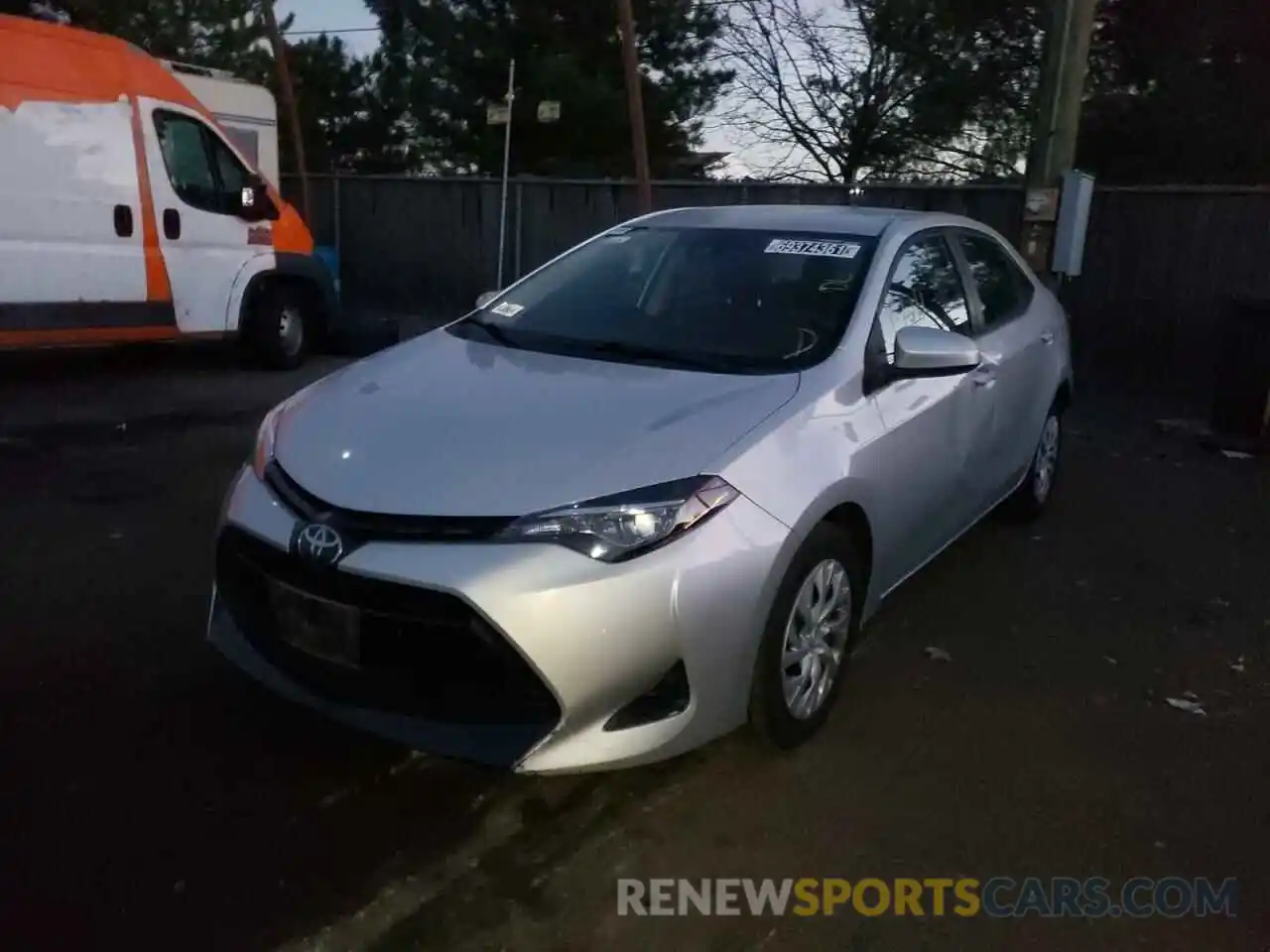 2 Photograph of a damaged car 5YFBURHE3KP913894 TOYOTA COROLLA 2019