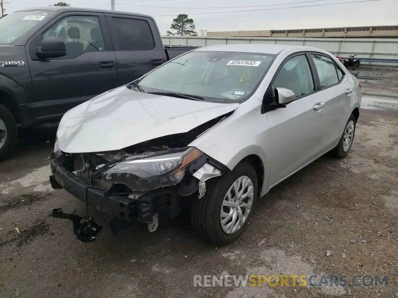 2 Photograph of a damaged car 5YFBURHE3KP913913 TOYOTA COROLLA 2019