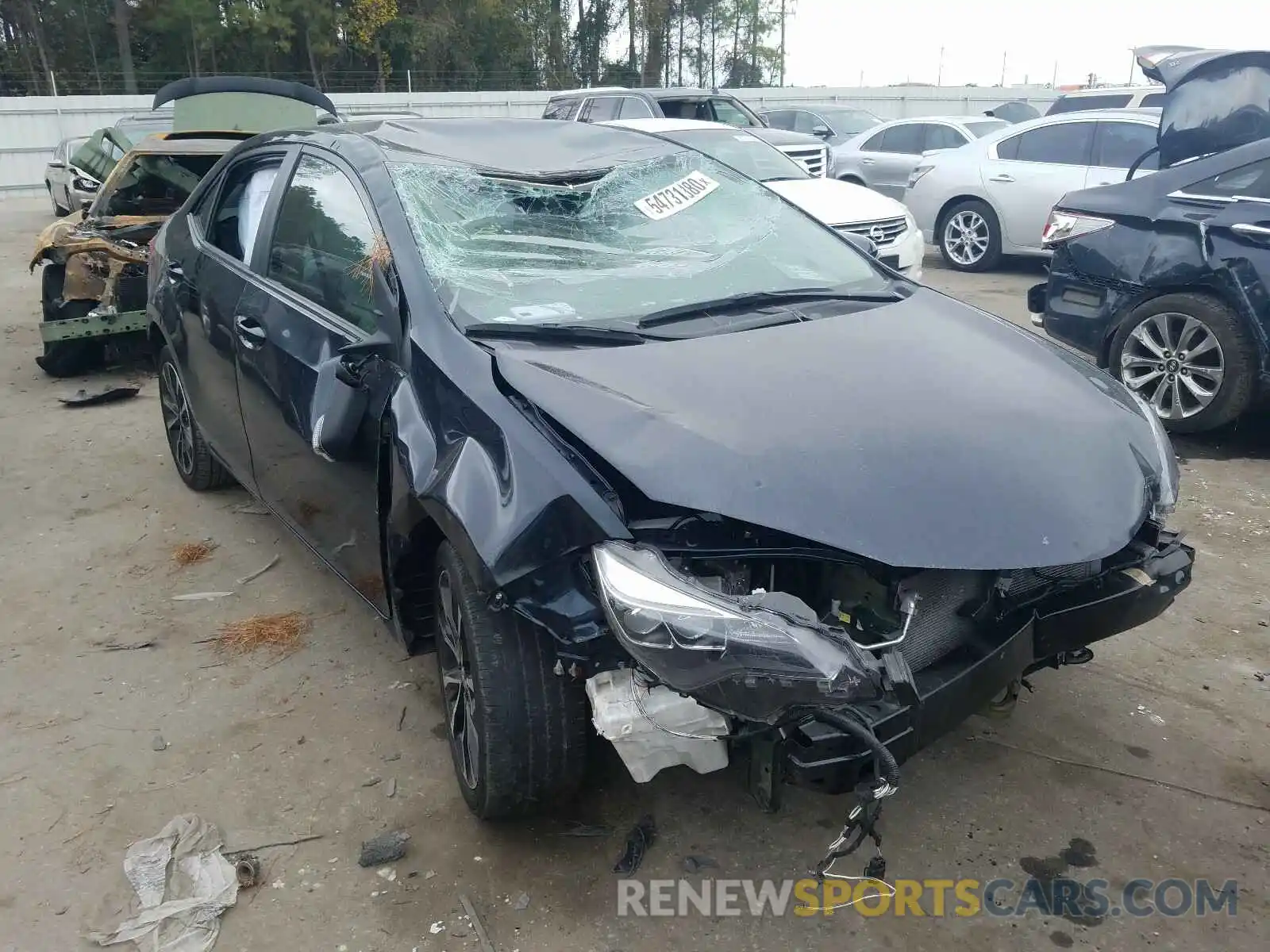1 Photograph of a damaged car 5YFBURHE3KP914589 TOYOTA COROLLA 2019