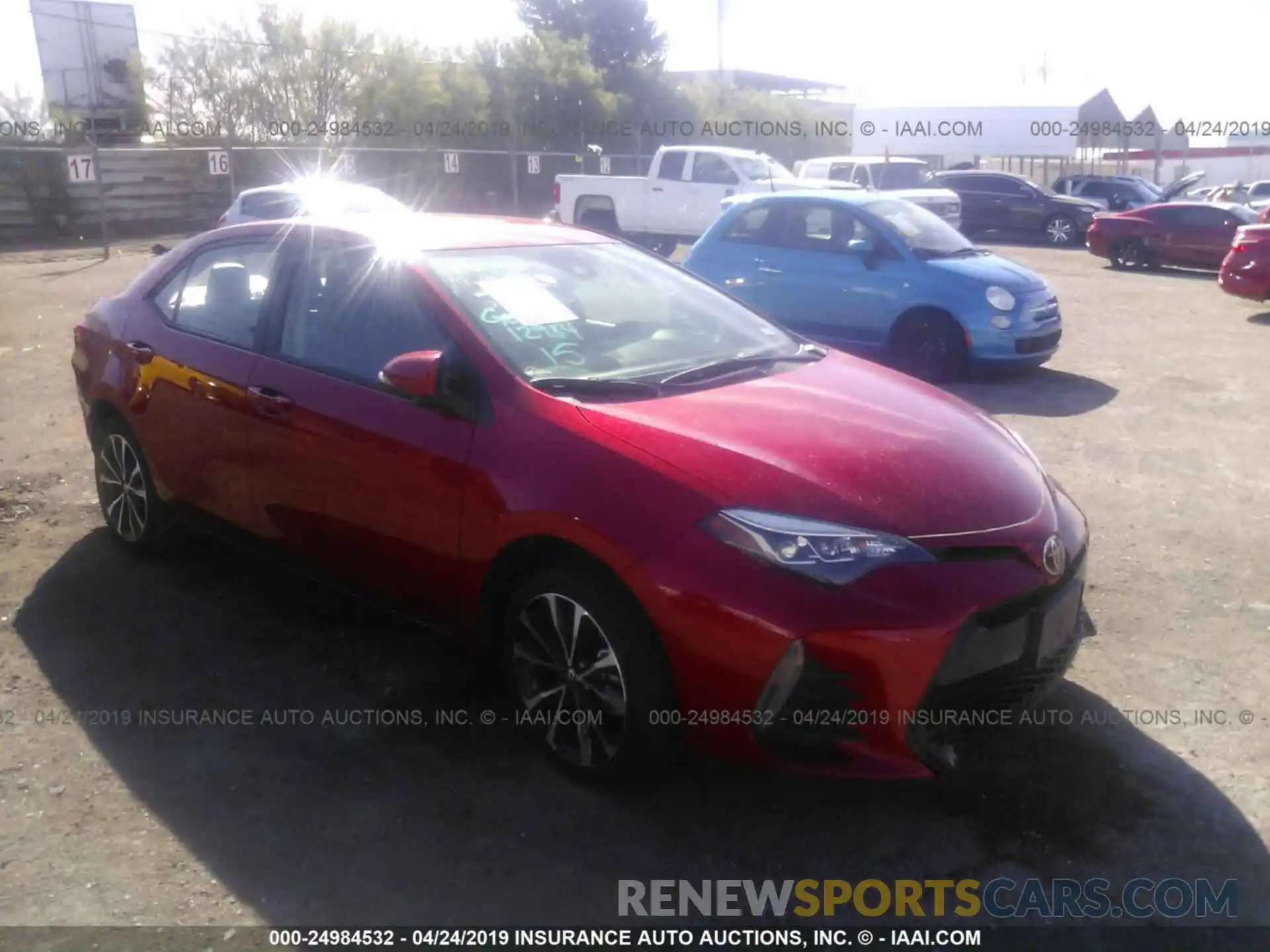 1 Photograph of a damaged car 5YFBURHE3KP914687 TOYOTA COROLLA 2019