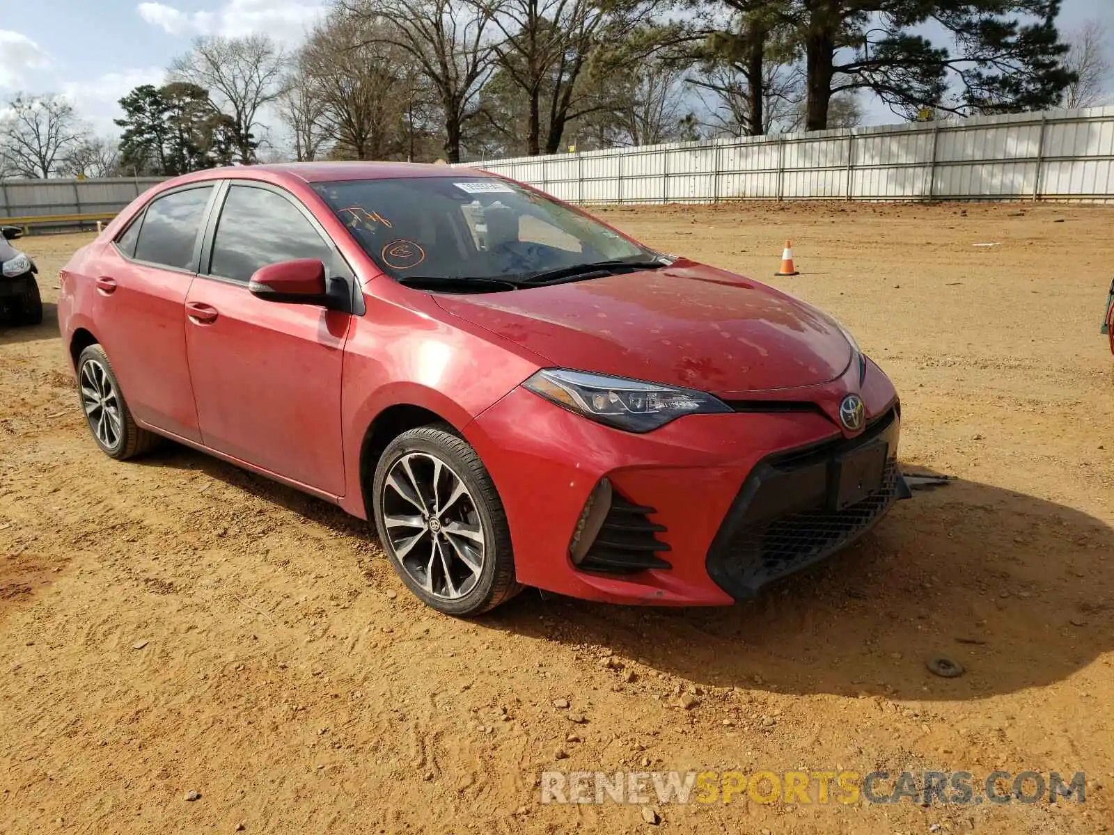 1 Photograph of a damaged car 5YFBURHE3KP915161 TOYOTA COROLLA 2019