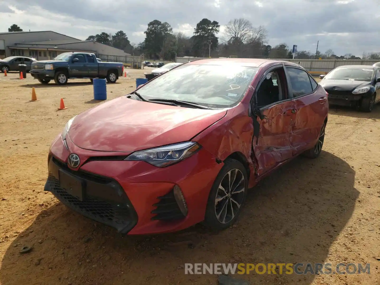 2 Photograph of a damaged car 5YFBURHE3KP915161 TOYOTA COROLLA 2019