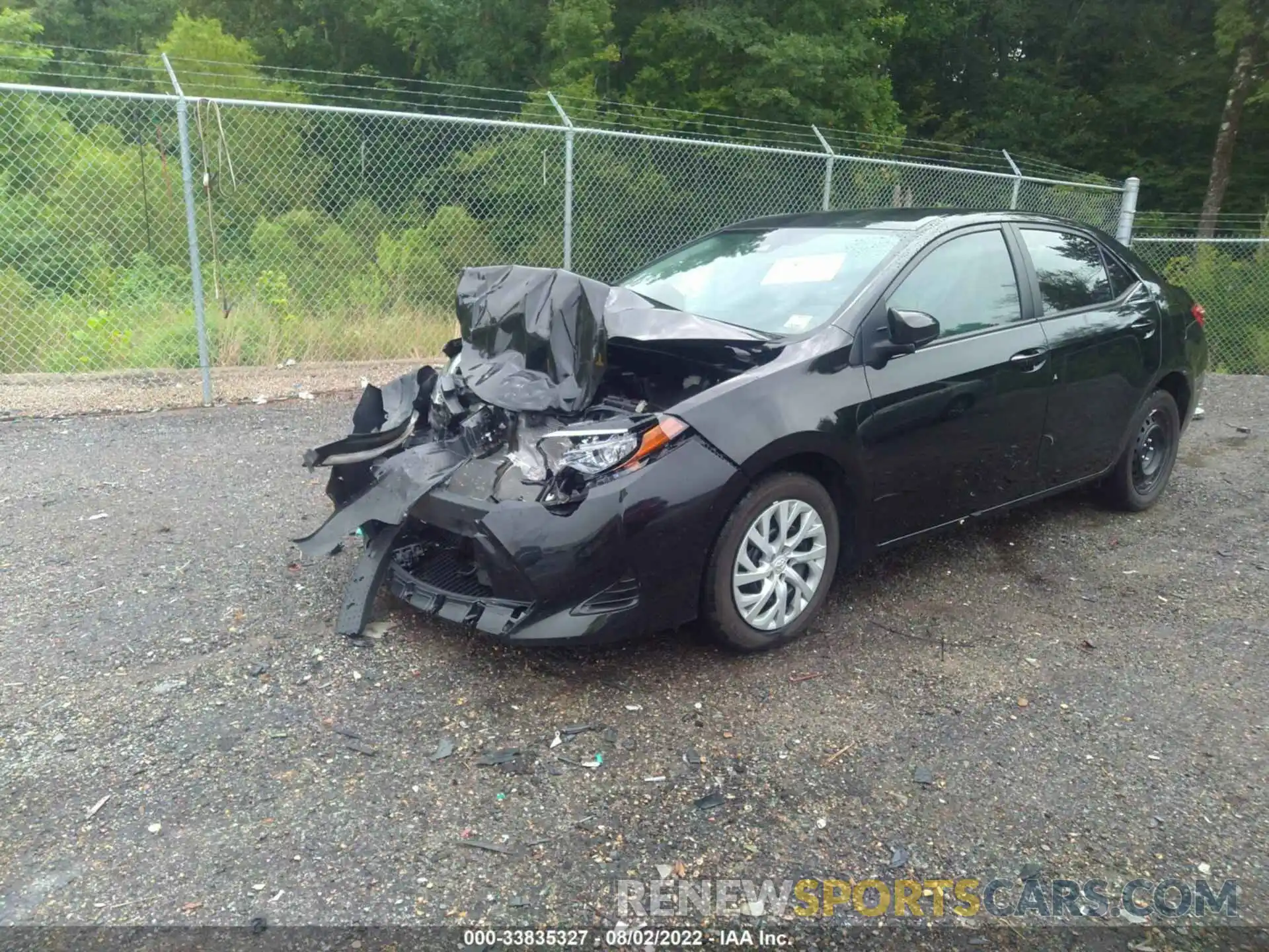 2 Photograph of a damaged car 5YFBURHE3KP915239 TOYOTA COROLLA 2019