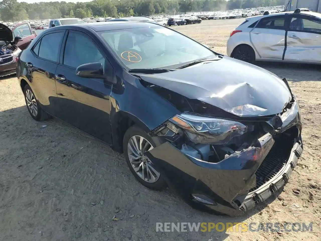 1 Photograph of a damaged car 5YFBURHE3KP915435 TOYOTA COROLLA 2019