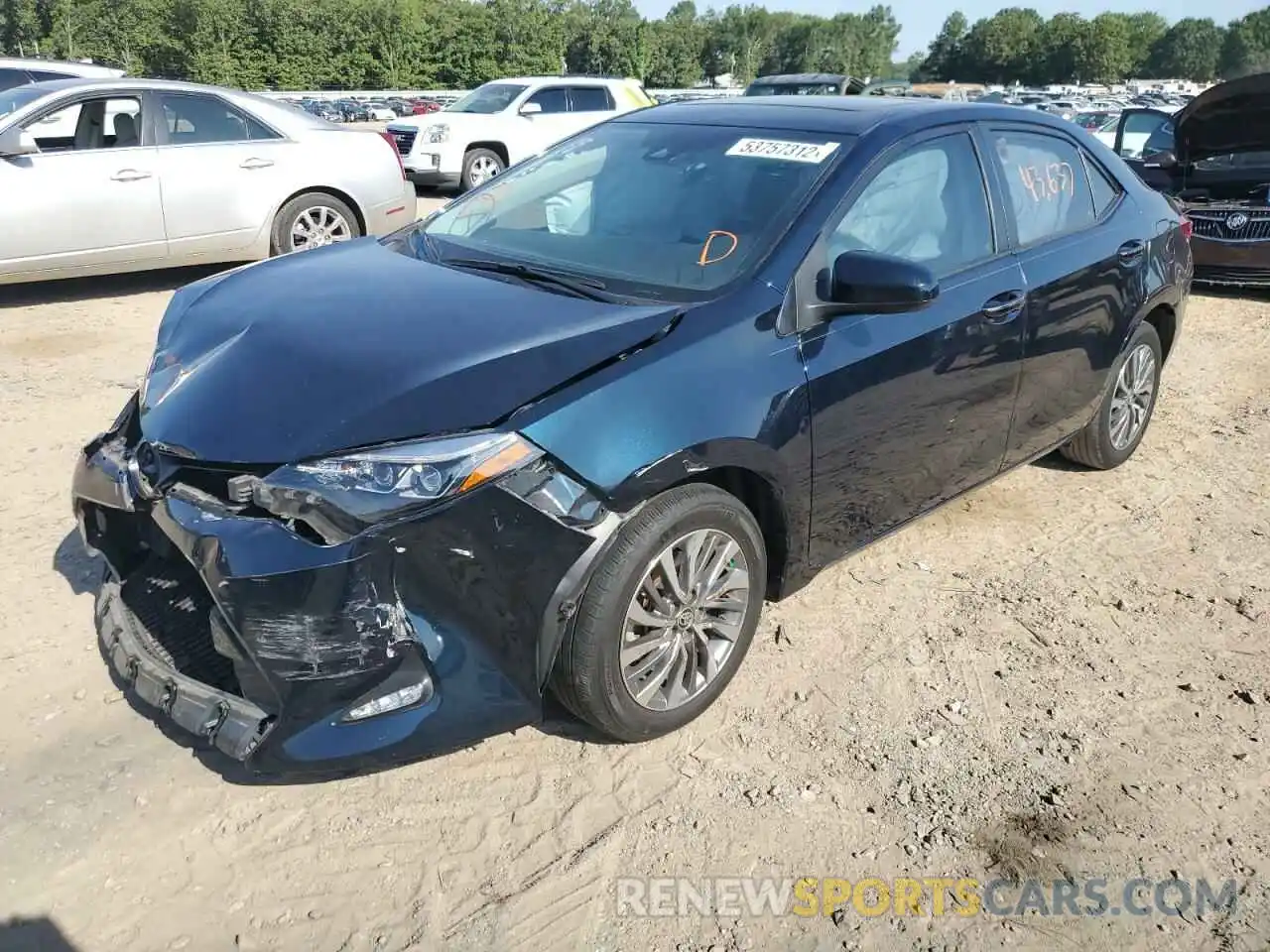 2 Photograph of a damaged car 5YFBURHE3KP915435 TOYOTA COROLLA 2019