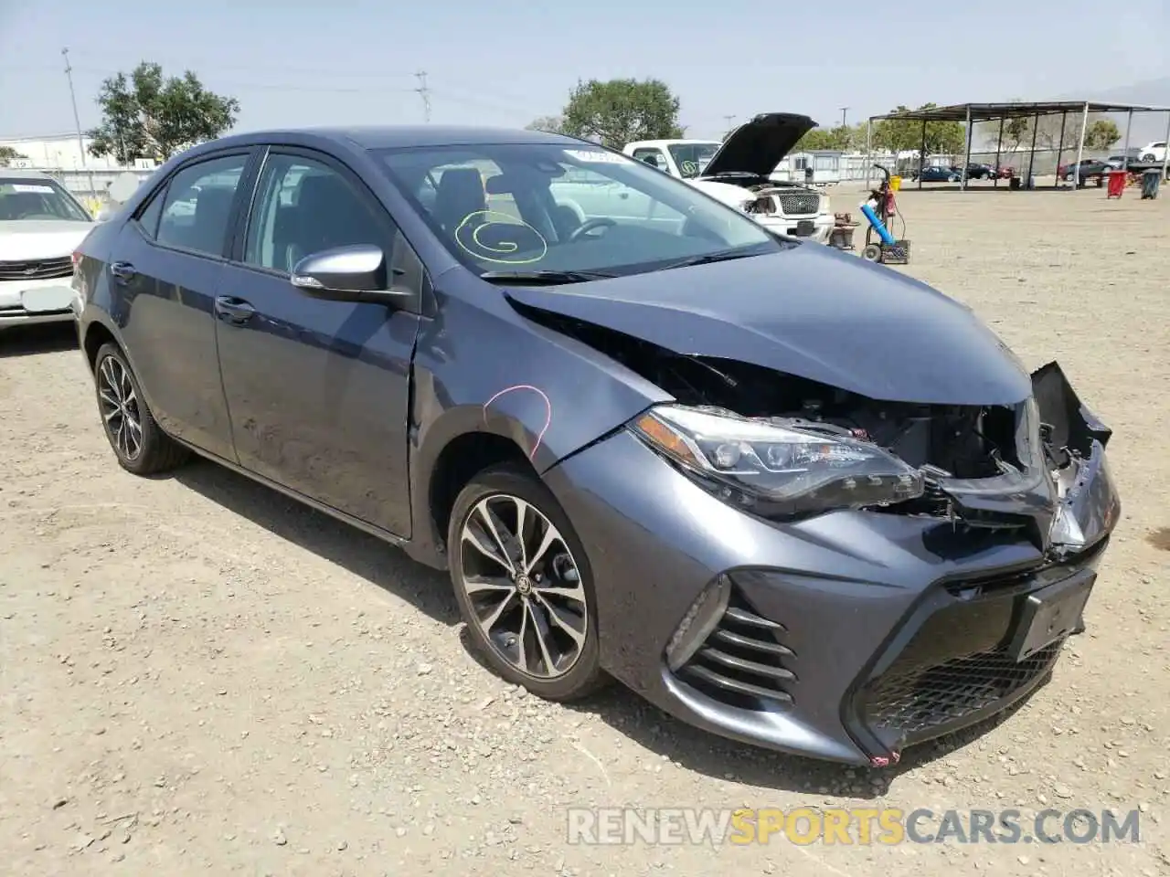 1 Photograph of a damaged car 5YFBURHE3KP915452 TOYOTA COROLLA 2019