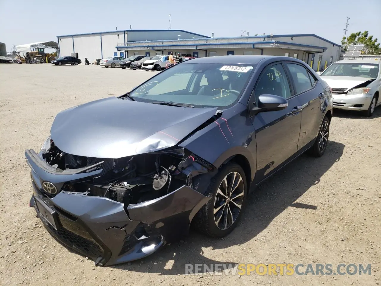 2 Photograph of a damaged car 5YFBURHE3KP915452 TOYOTA COROLLA 2019