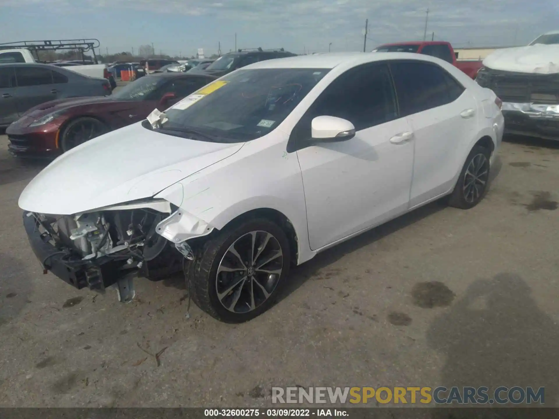 2 Photograph of a damaged car 5YFBURHE3KP915869 TOYOTA COROLLA 2019