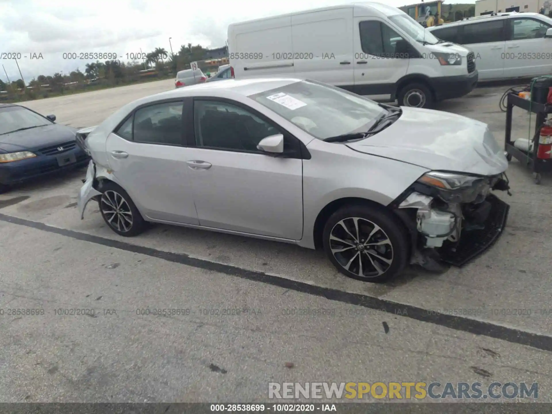 1 Photograph of a damaged car 5YFBURHE3KP916052 TOYOTA COROLLA 2019