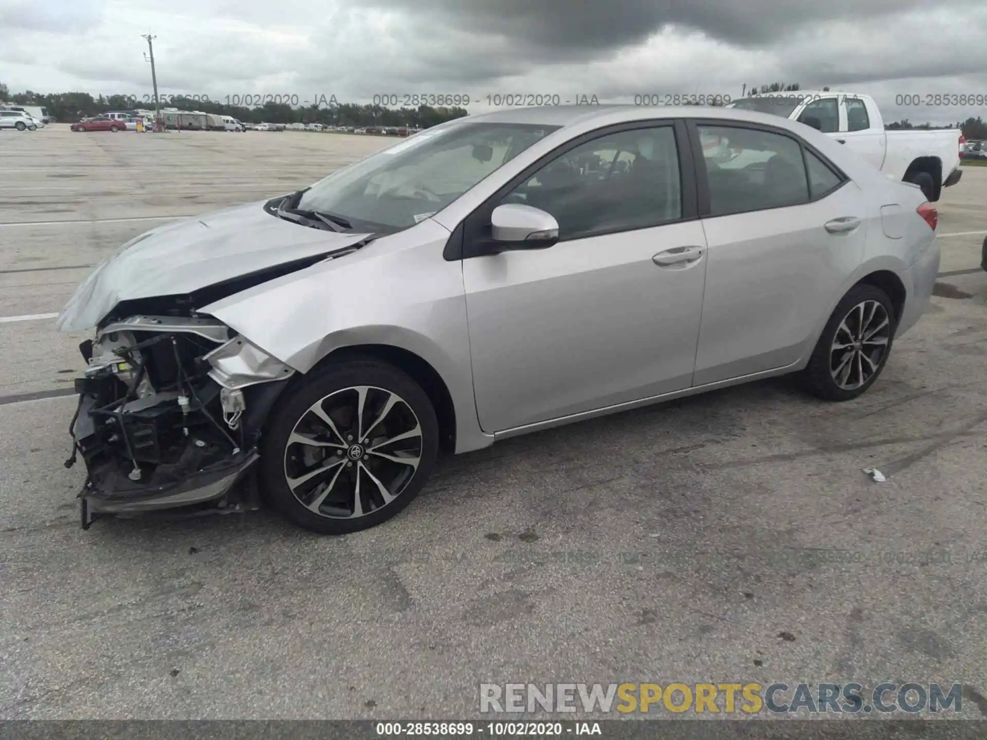 2 Photograph of a damaged car 5YFBURHE3KP916052 TOYOTA COROLLA 2019