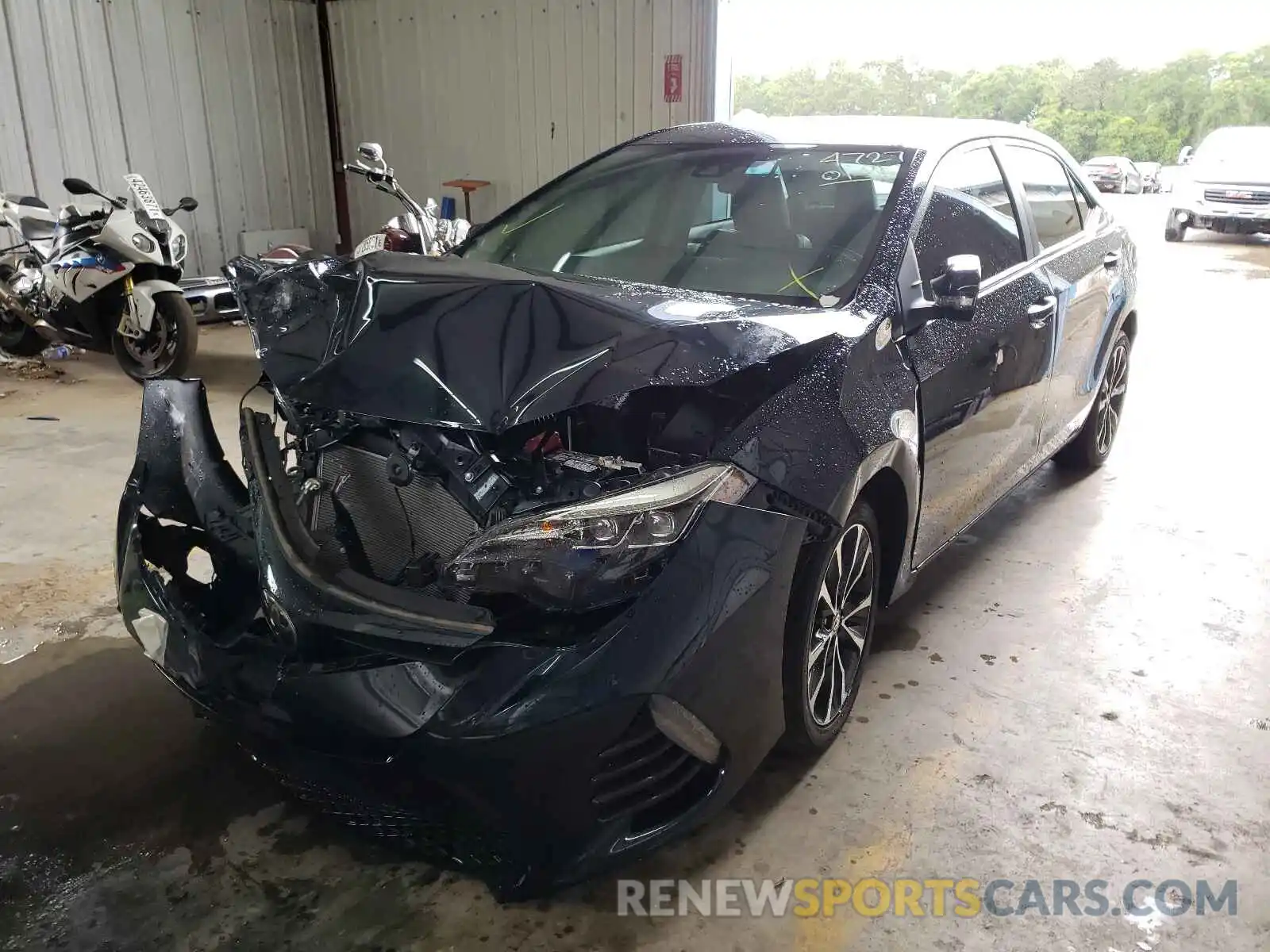 2 Photograph of a damaged car 5YFBURHE3KP916178 TOYOTA COROLLA 2019