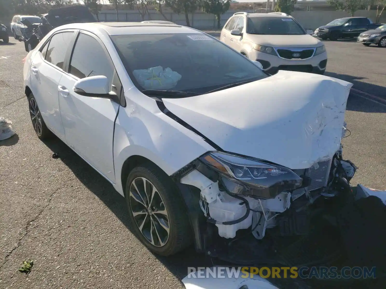 1 Photograph of a damaged car 5YFBURHE3KP916262 TOYOTA COROLLA 2019