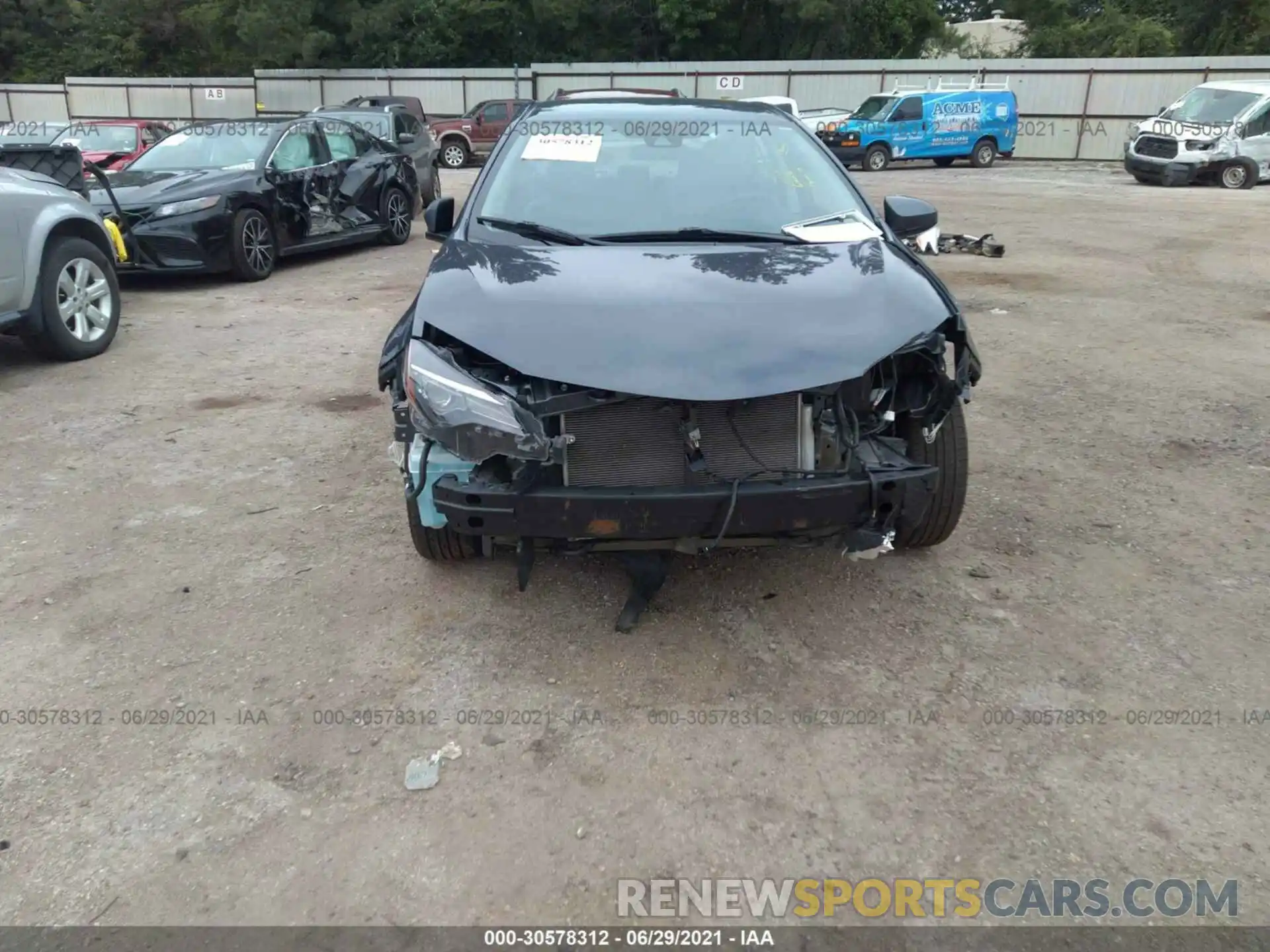 6 Photograph of a damaged car 5YFBURHE3KP916682 TOYOTA COROLLA 2019