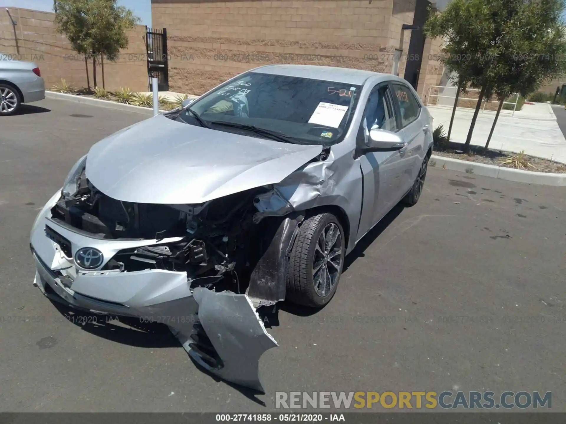 2 Photograph of a damaged car 5YFBURHE3KP916861 TOYOTA COROLLA 2019