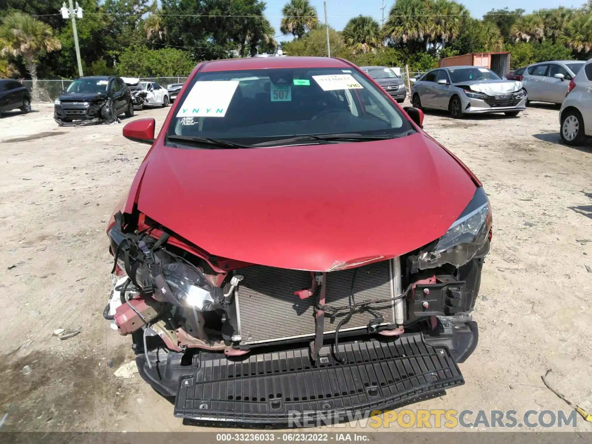 6 Photograph of a damaged car 5YFBURHE3KP917055 TOYOTA COROLLA 2019