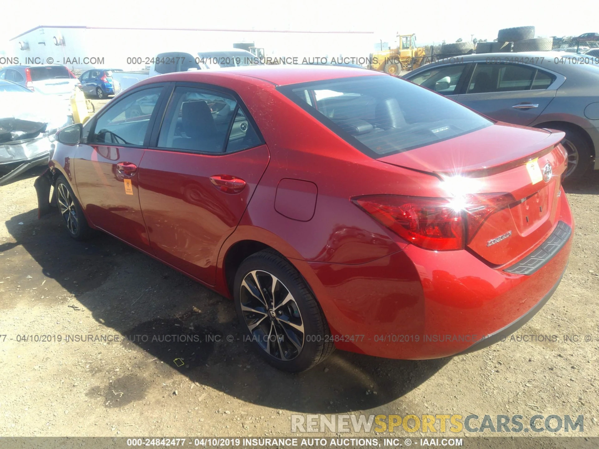 3 Photograph of a damaged car 5YFBURHE3KP917282 TOYOTA COROLLA 2019