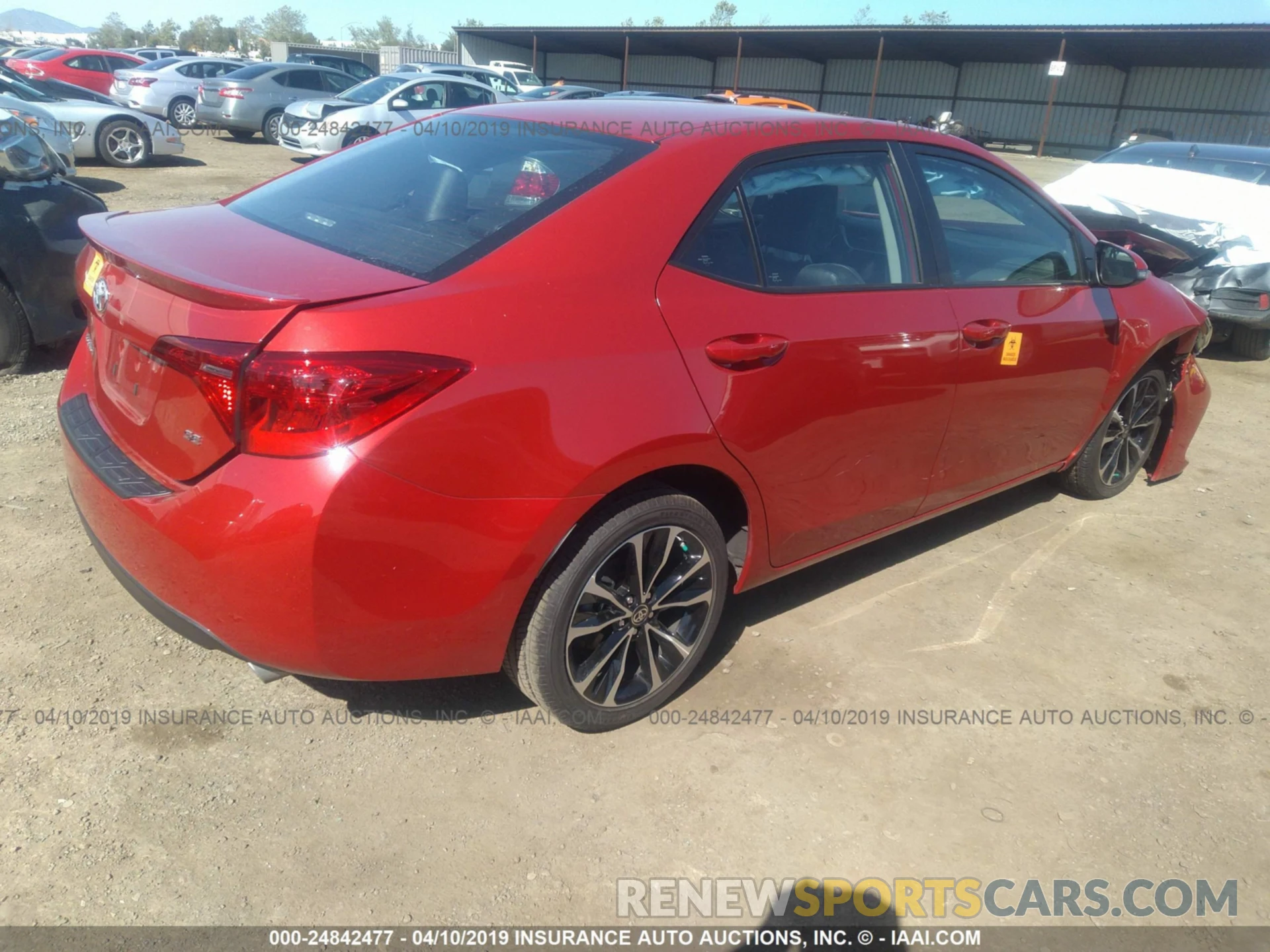 4 Photograph of a damaged car 5YFBURHE3KP917282 TOYOTA COROLLA 2019