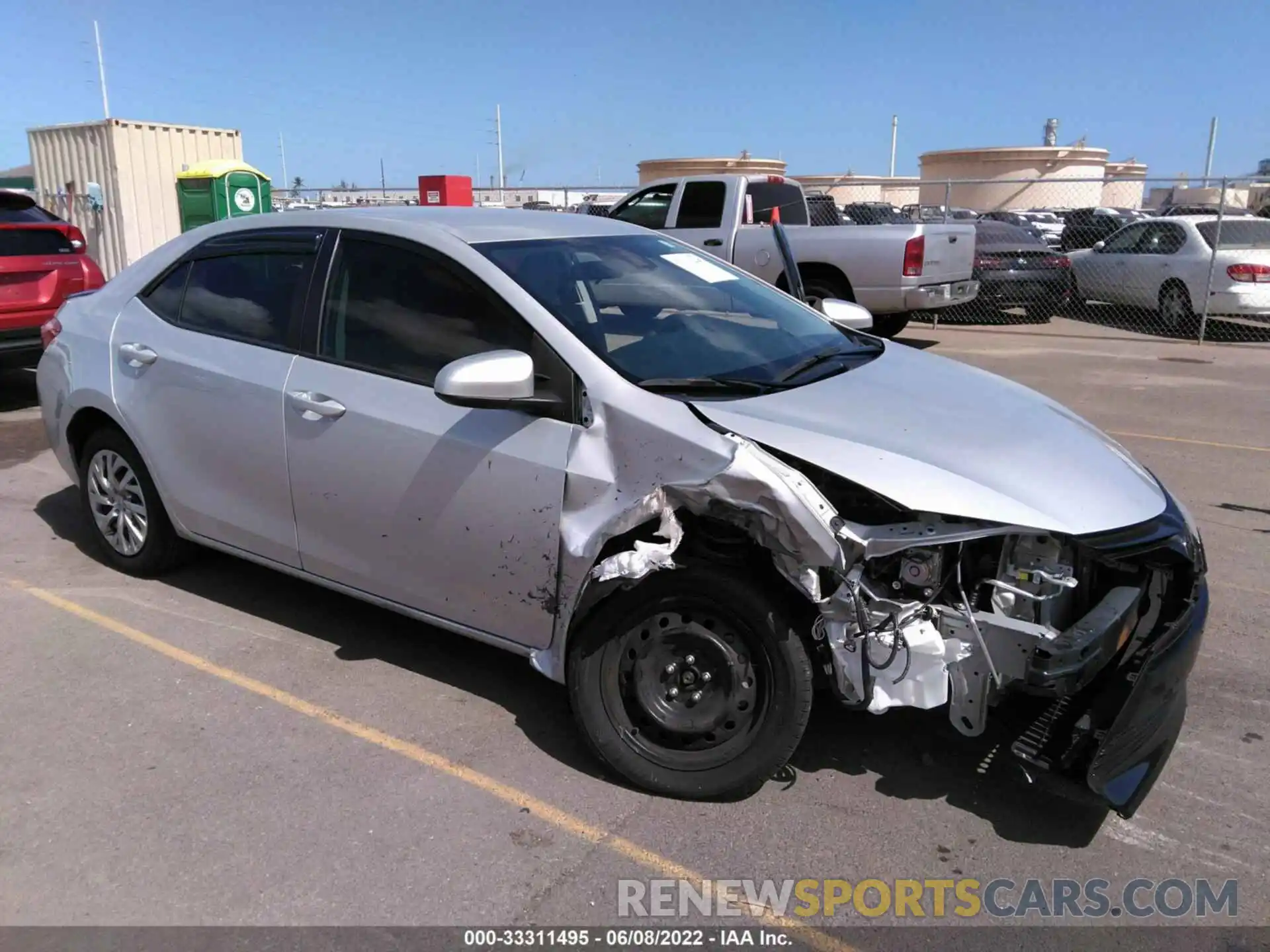 1 Photograph of a damaged car 5YFBURHE3KP917363 TOYOTA COROLLA 2019