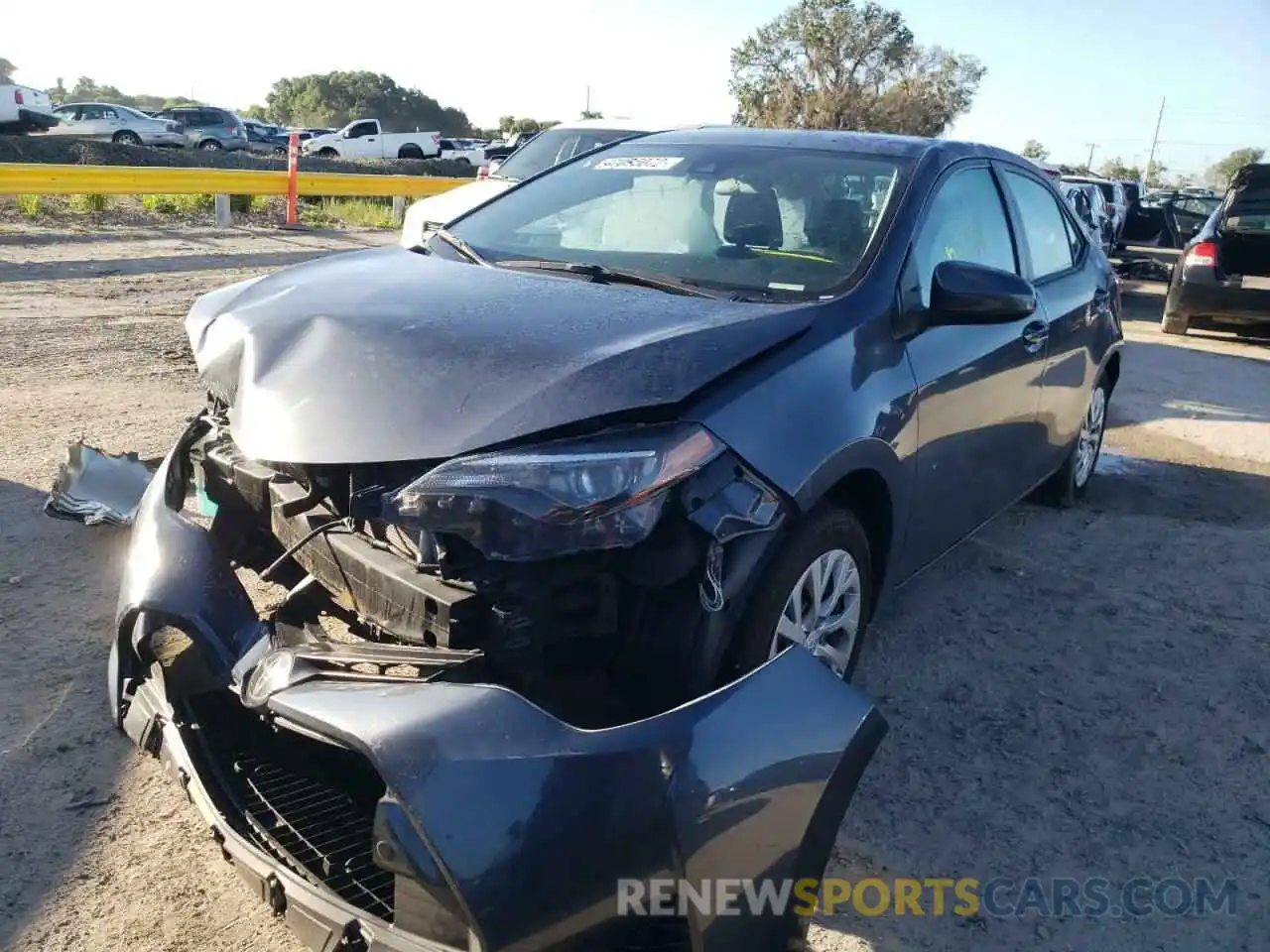 2 Photograph of a damaged car 5YFBURHE3KP917895 TOYOTA COROLLA 2019