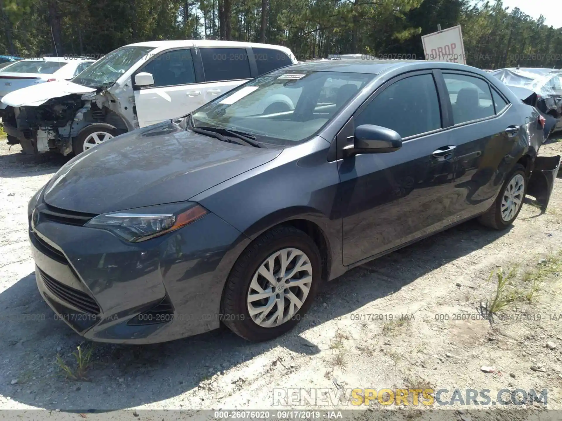 2 Photograph of a damaged car 5YFBURHE3KP917900 TOYOTA COROLLA 2019