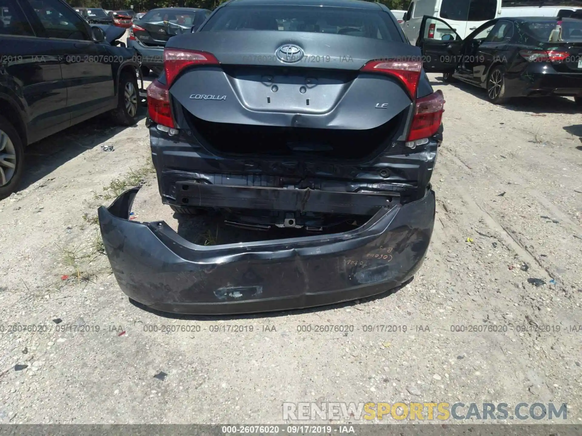 6 Photograph of a damaged car 5YFBURHE3KP917900 TOYOTA COROLLA 2019