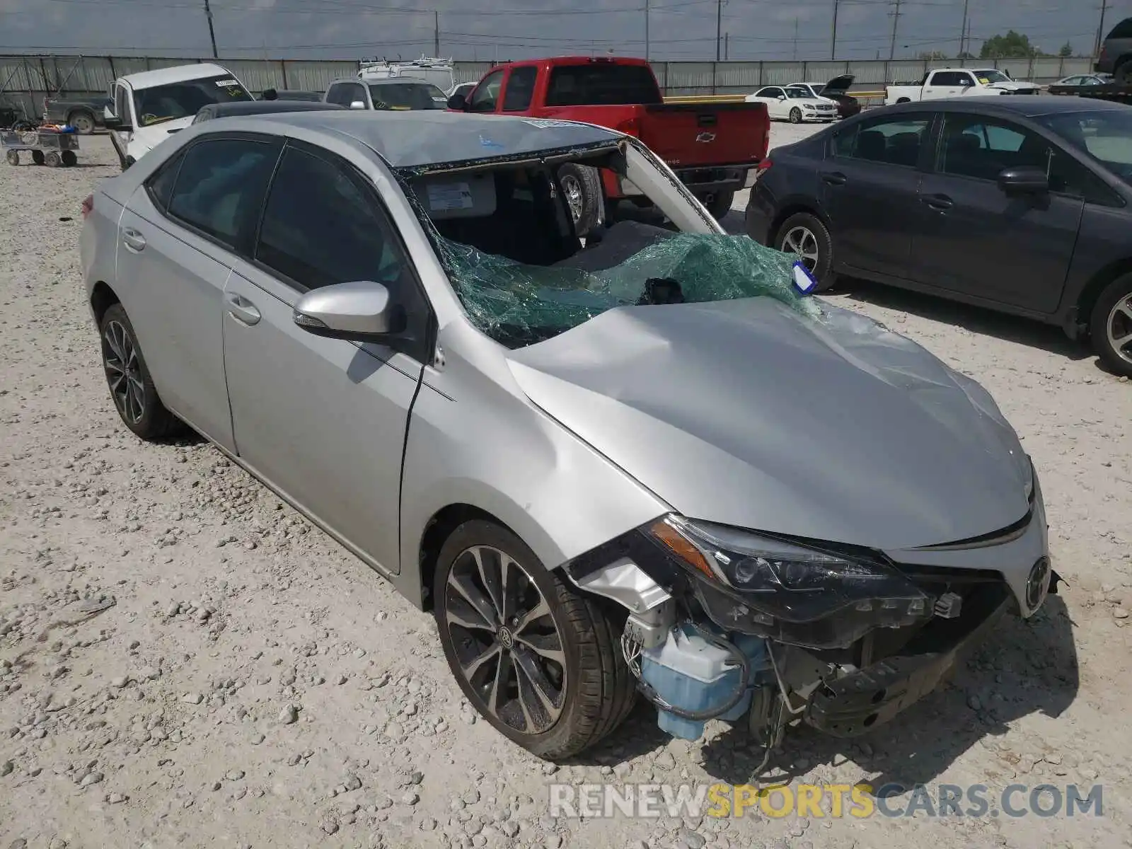 1 Photograph of a damaged car 5YFBURHE3KP918397 TOYOTA COROLLA 2019