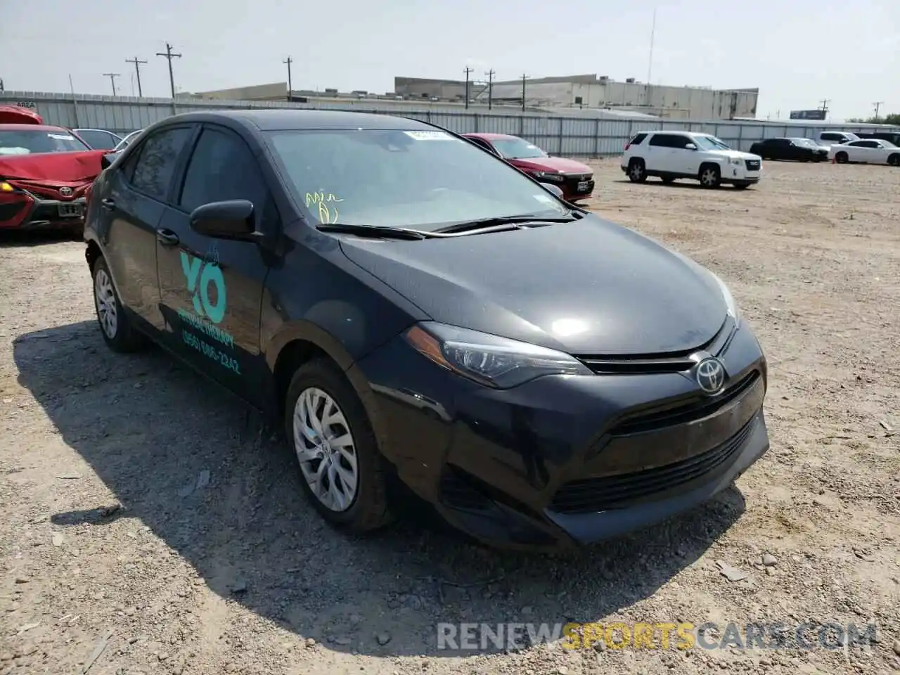 1 Photograph of a damaged car 5YFBURHE3KP918514 TOYOTA COROLLA 2019