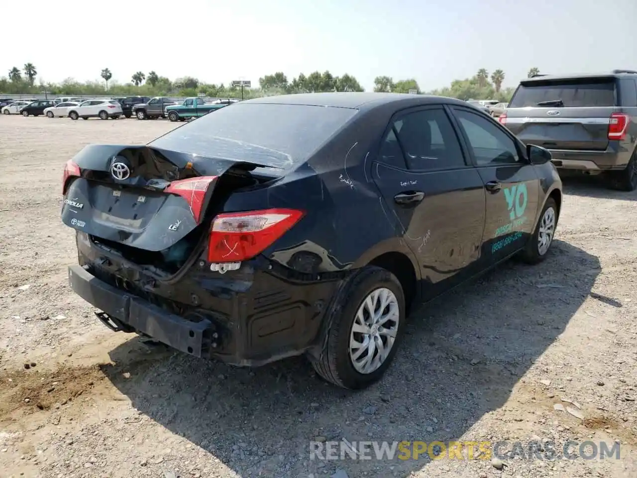 4 Photograph of a damaged car 5YFBURHE3KP918514 TOYOTA COROLLA 2019