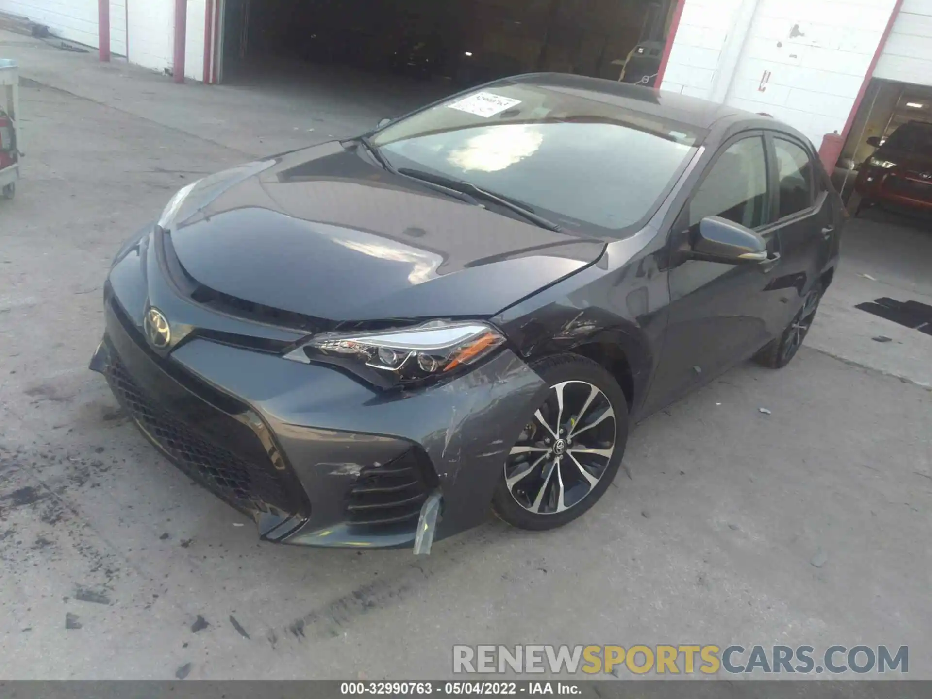 2 Photograph of a damaged car 5YFBURHE3KP918593 TOYOTA COROLLA 2019