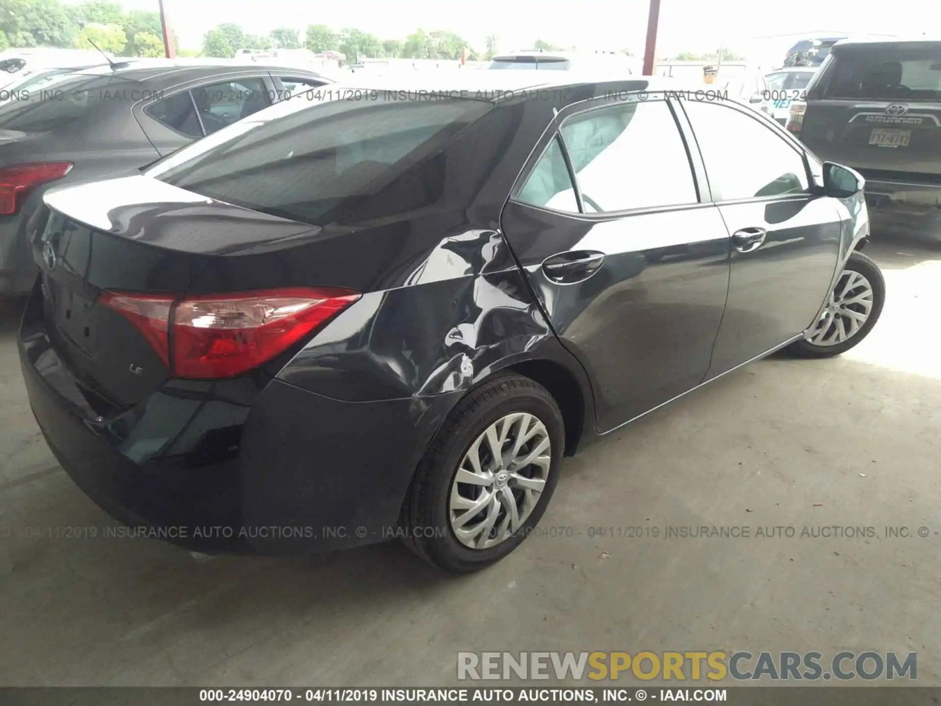 4 Photograph of a damaged car 5YFBURHE3KP918769 TOYOTA COROLLA 2019