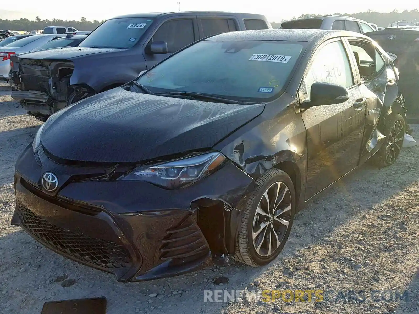 2 Photograph of a damaged car 5YFBURHE3KP918884 TOYOTA COROLLA 2019