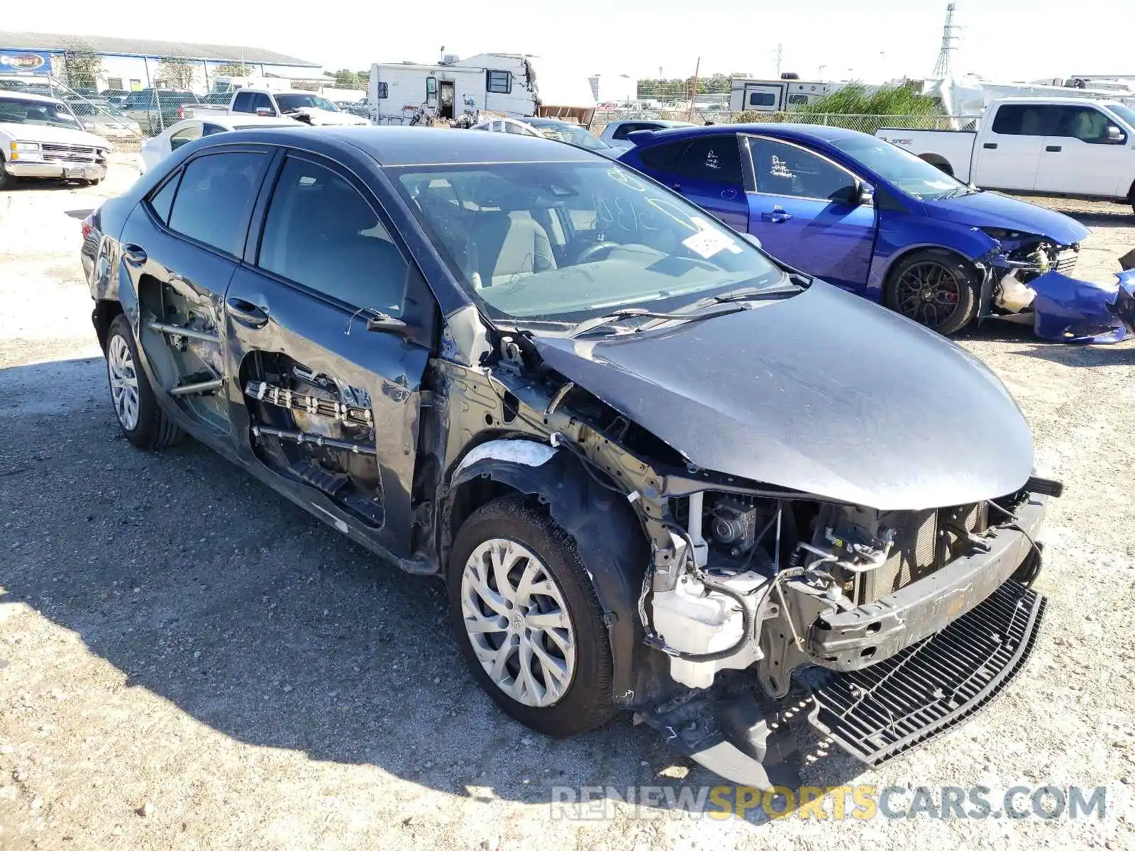 1 Photograph of a damaged car 5YFBURHE3KP918917 TOYOTA COROLLA 2019