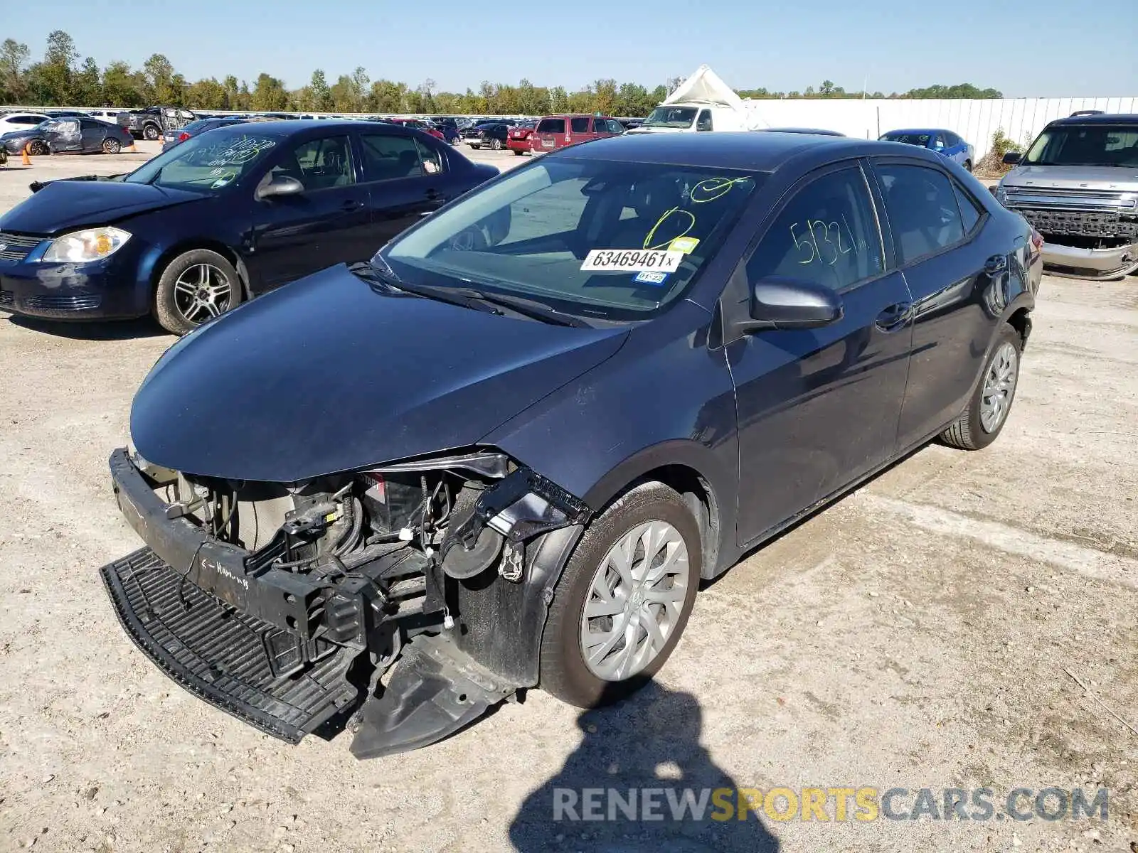 2 Photograph of a damaged car 5YFBURHE3KP918917 TOYOTA COROLLA 2019