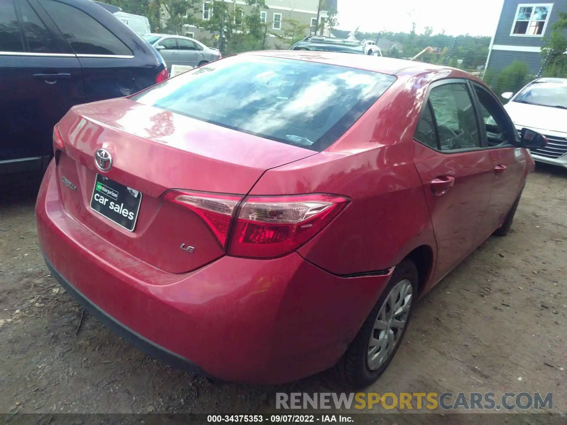 4 Photograph of a damaged car 5YFBURHE3KP918979 TOYOTA COROLLA 2019